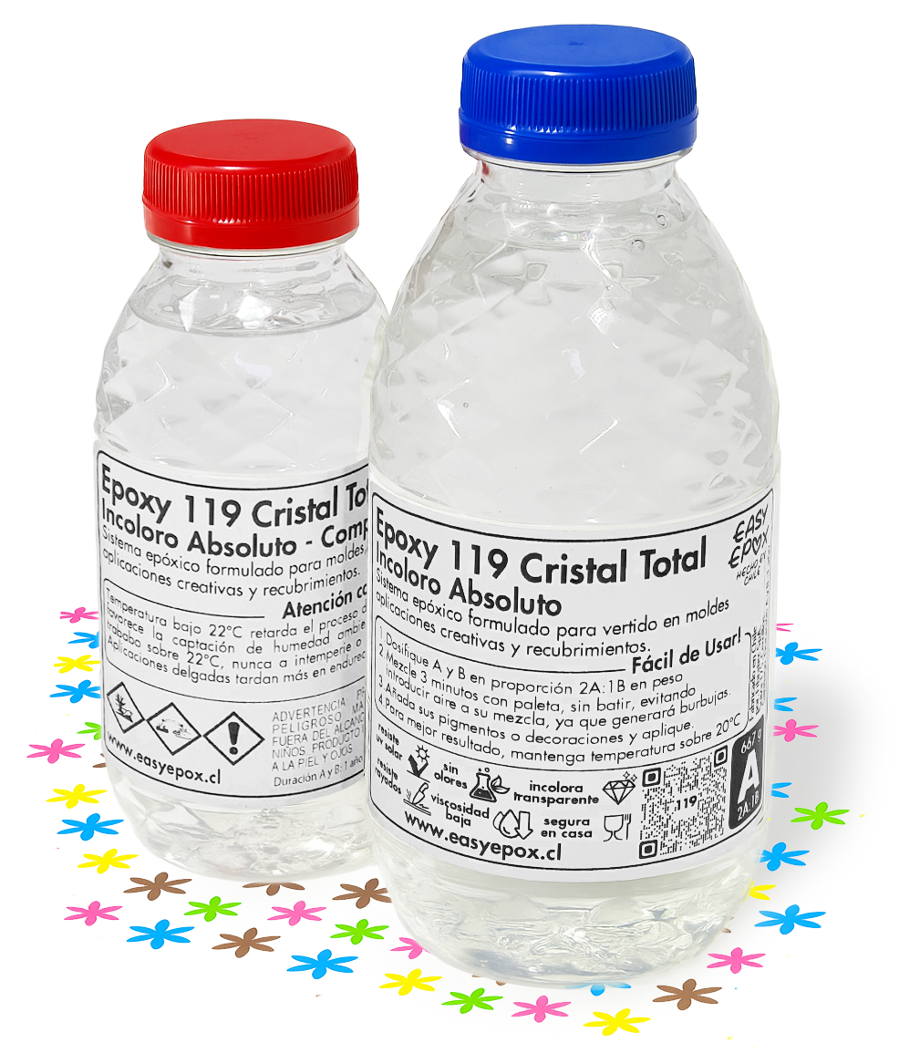 resina_epoxica_119_cristal_total_incolora Resina epóxica 119 cristal total incolora, sistema bicomponente para moldes, coladas y recubrimientos de alta transparencia