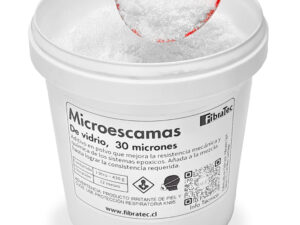 microescamas de vidrio